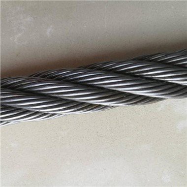 6x19 FC jūras tērauda stiepļu troses